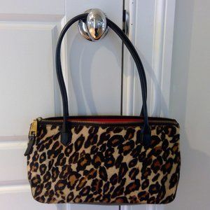 Hobo Leather and Calf Hair Handbag